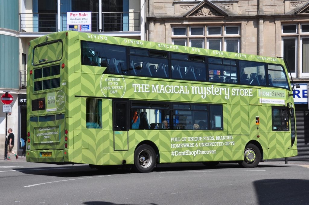 Wrapped Bus Advertising